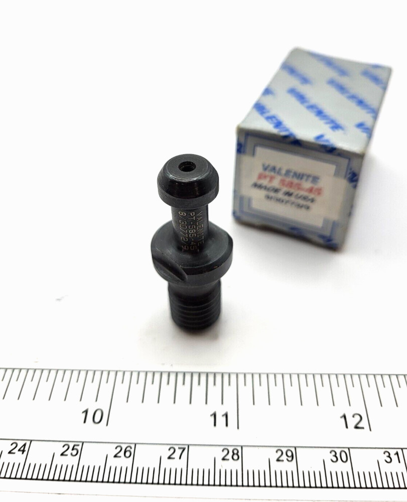 VALENITE PT-585-45 CAT40, 45°, 1.139" THROUGH COOLANT PULL STUD, 0157F