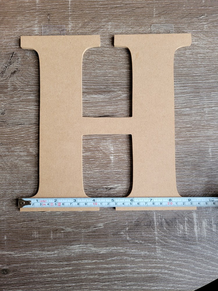 Chipboard Cut-Out Initial "H" For Crafts