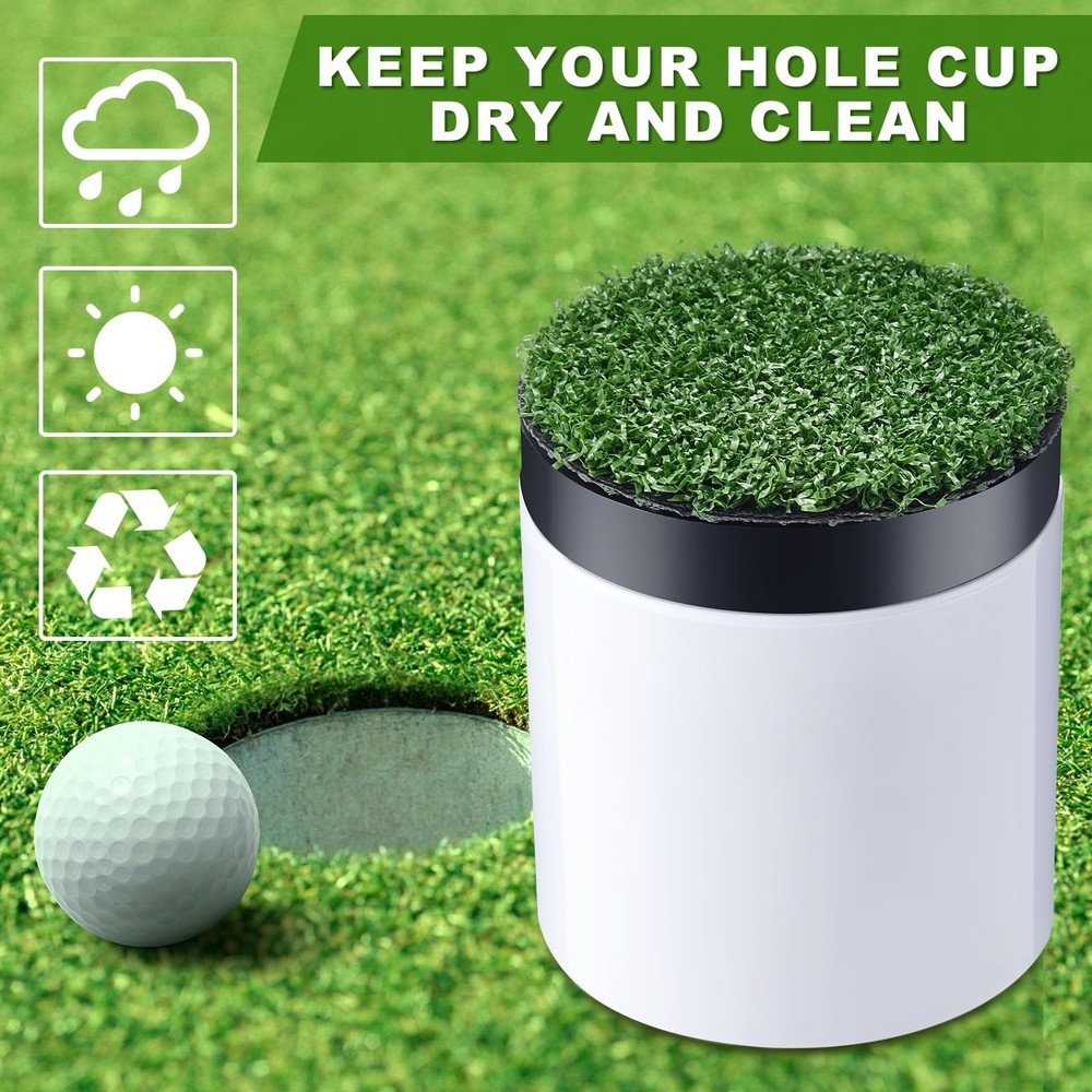 2 Sets Golf Hole Cup for Putting Green Golf Accessories for Backyard Practice...