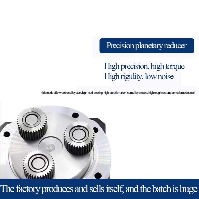 High Precision Nema 34 Planetary Gearbox 7 arc-min Gear Head Reducer 14mm input