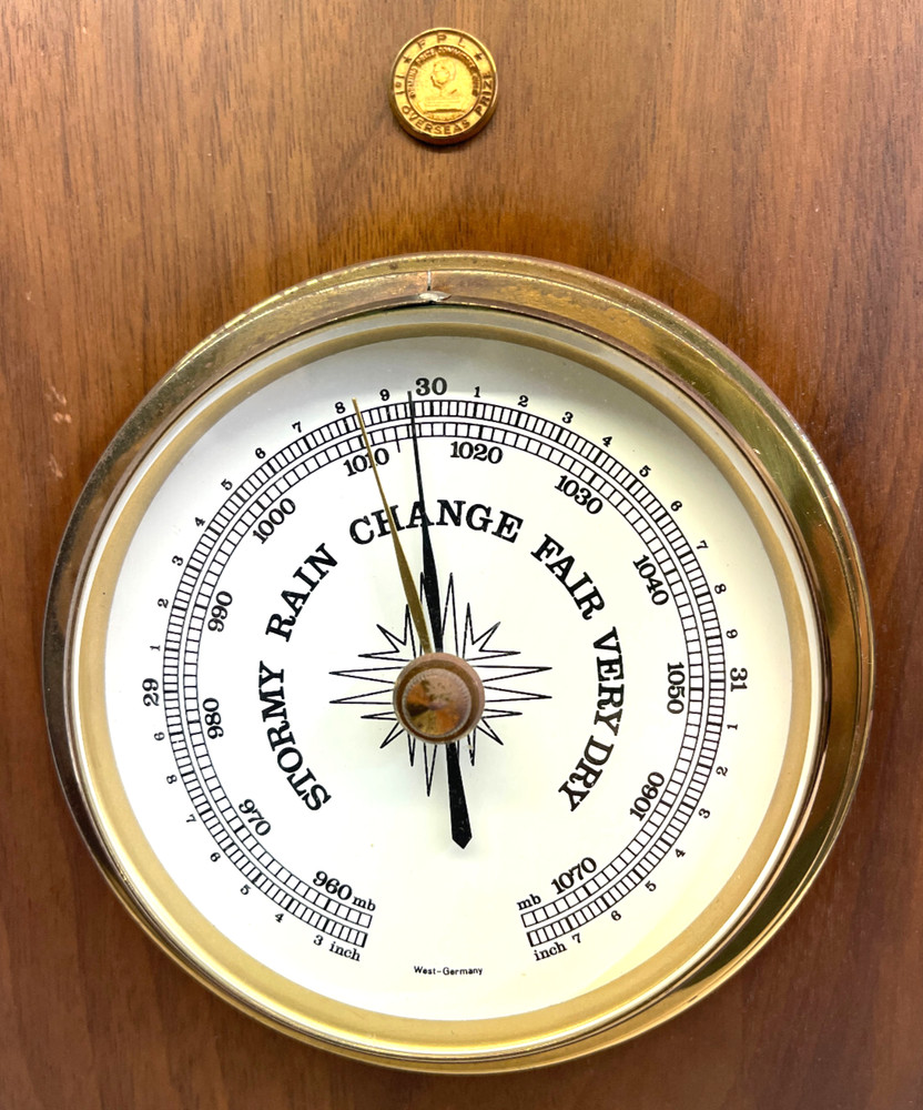 Vintage Jostens Thermometer And Barometer *