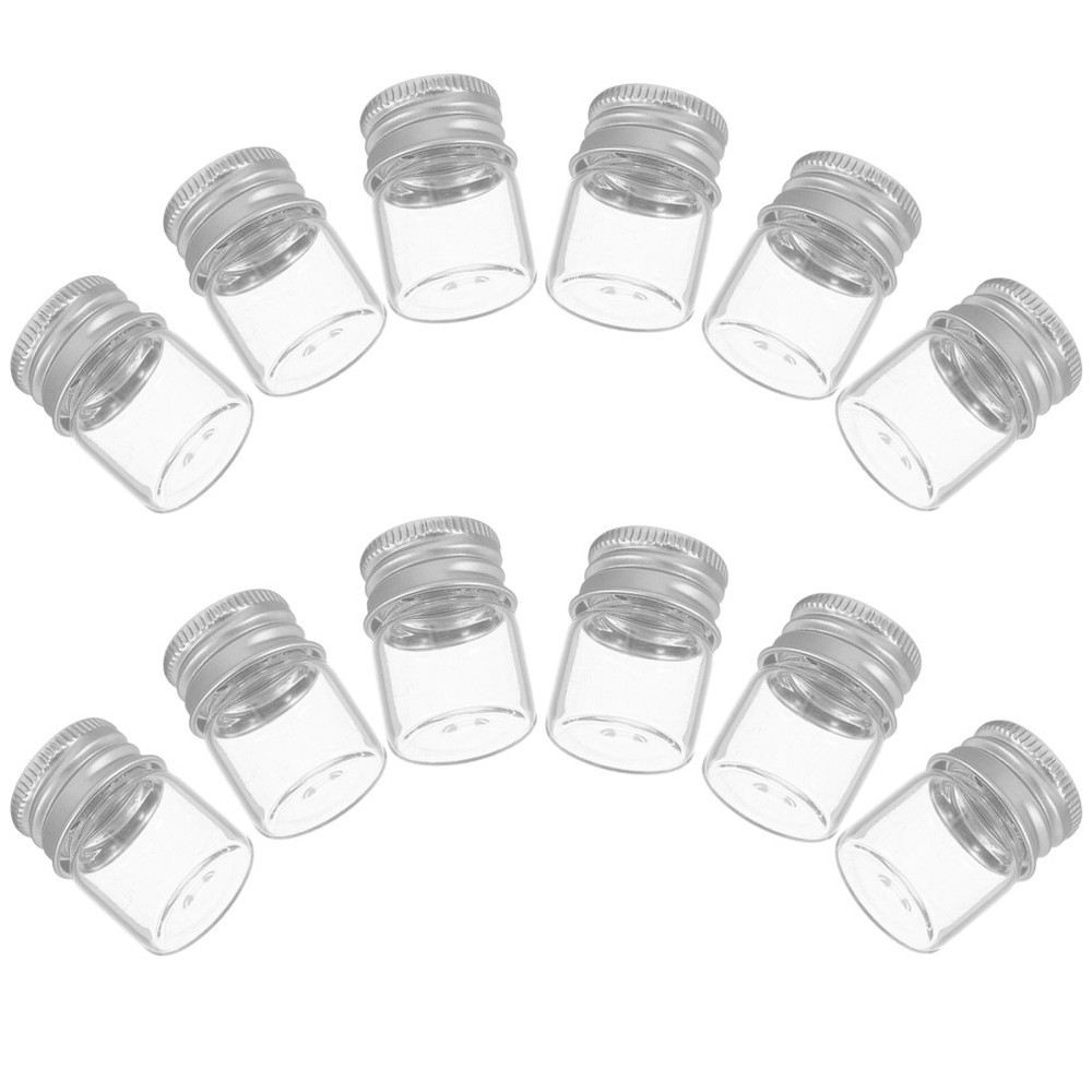 12 PCS Mini Mason Jars with Lids Small Grains Container Cookie
