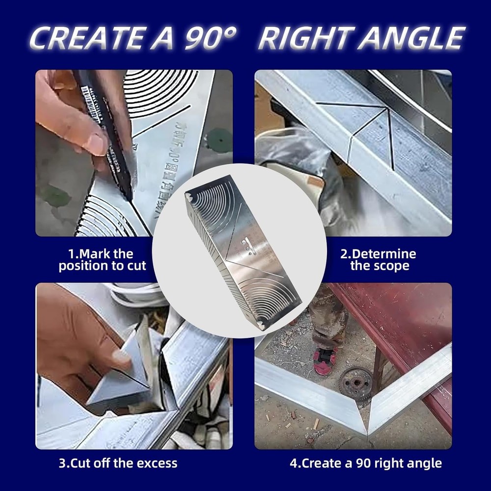 2 Pack angle and arc marking tool,Adjustable Dual-Purpose small large