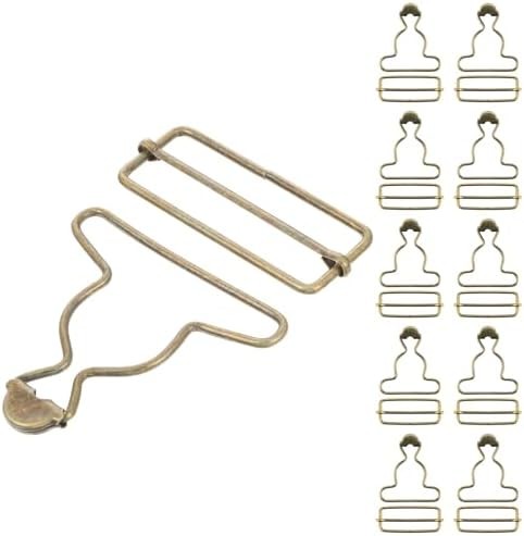 Ten pairs overall buckle clasp replacements.
