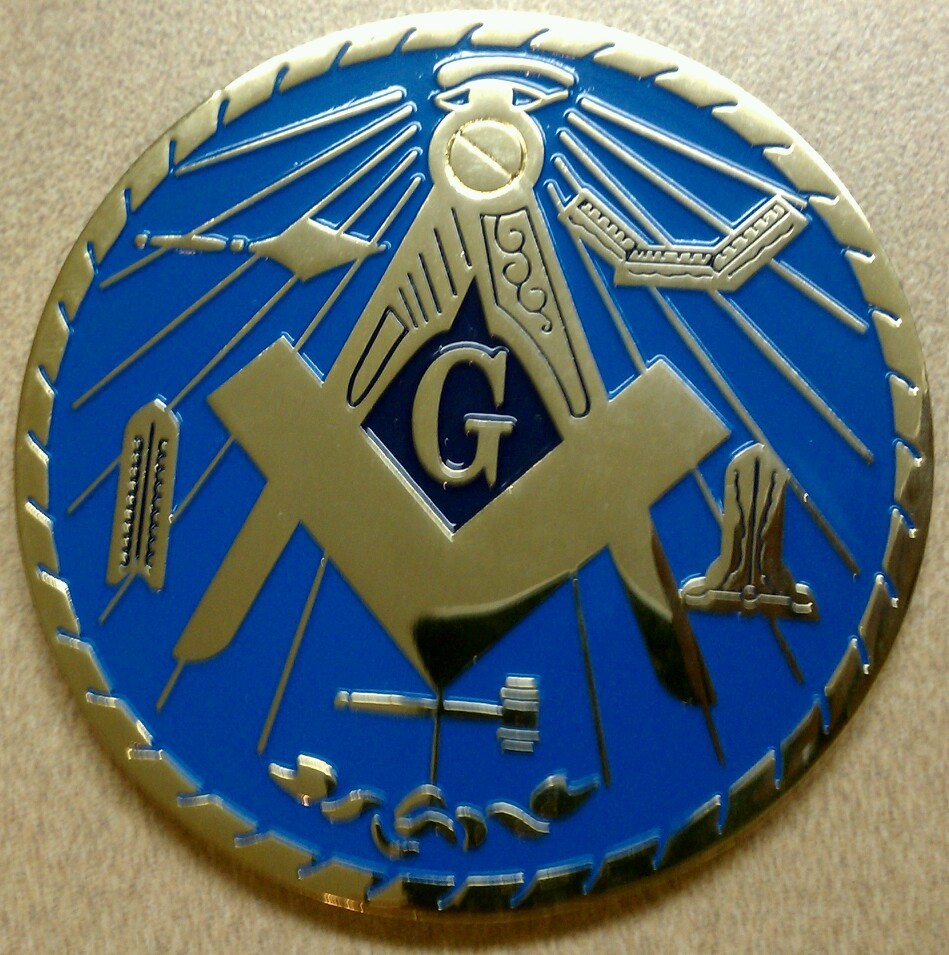 Freemason Masonic Working Tools Car Emblem