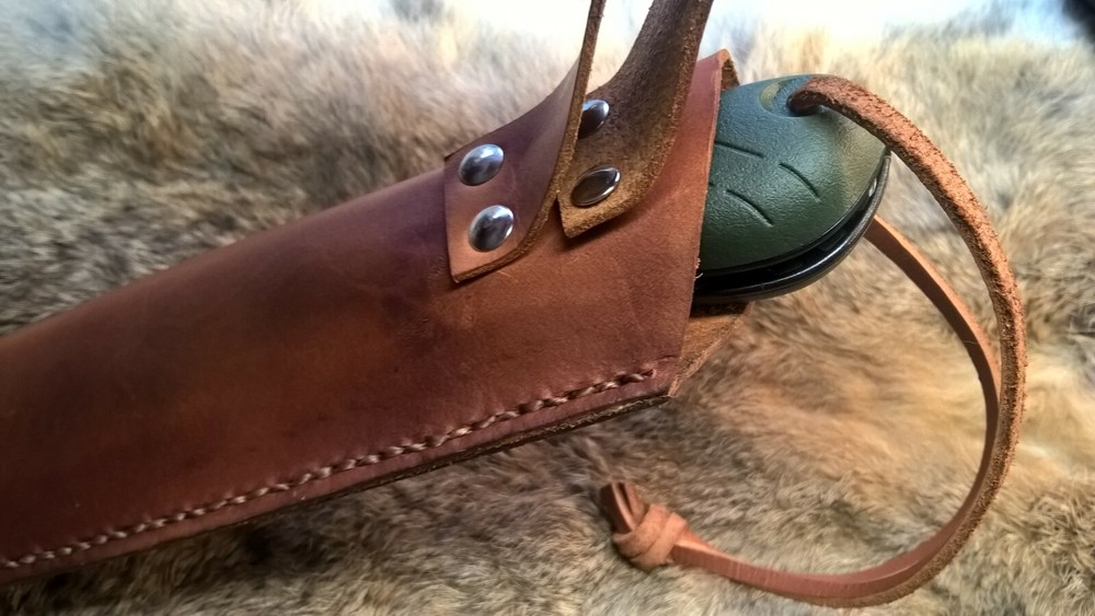 Handmade Leather Sheath for Bahco Laplander Folding Saw