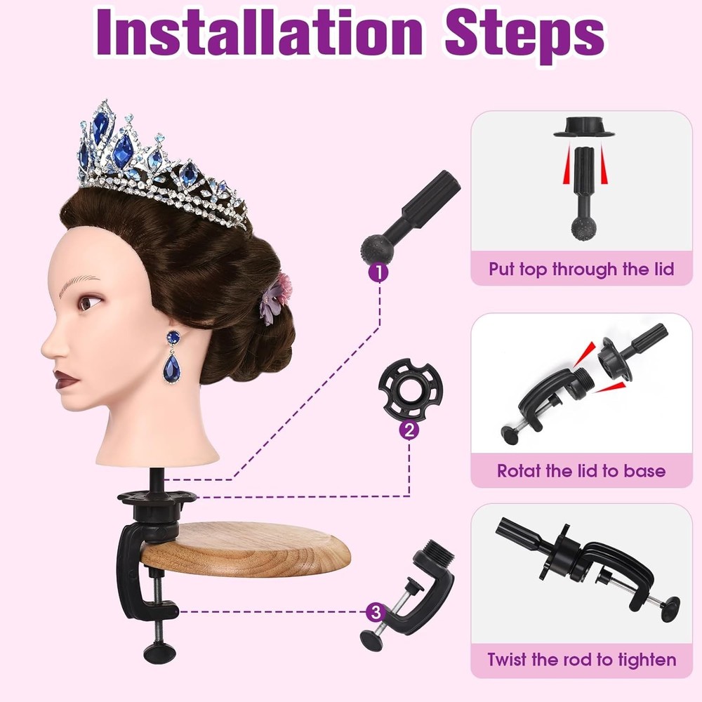 Cosmetology Mannequin Head for Styling Practice