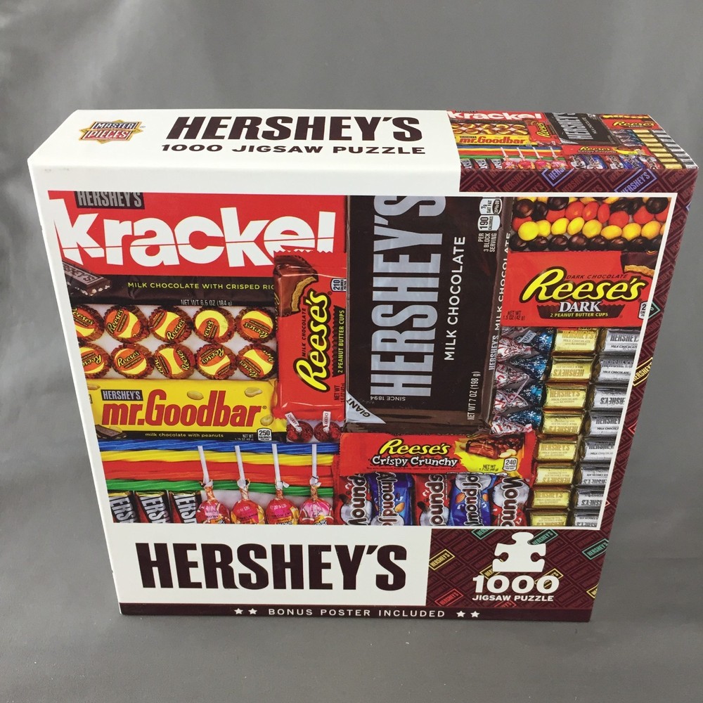 Master Pieces "Hershey's Matrix" Candy 1000 Pc Jigsaw Puzzle w/Poster - Complete