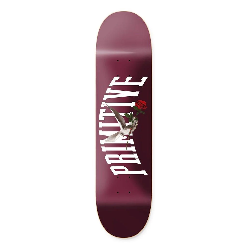 Primitive Skateboard Assembly Messenger Maroon 7.75" x 31.05" Complete