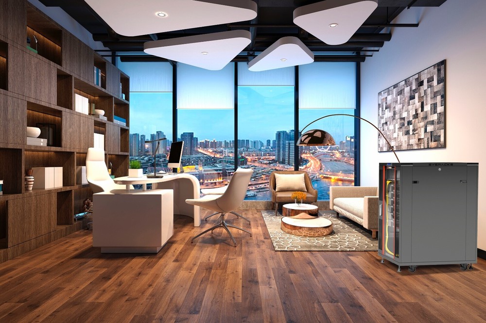 Sysracks 22U 32'' Deep IT Network Data Server Rack Cabinet