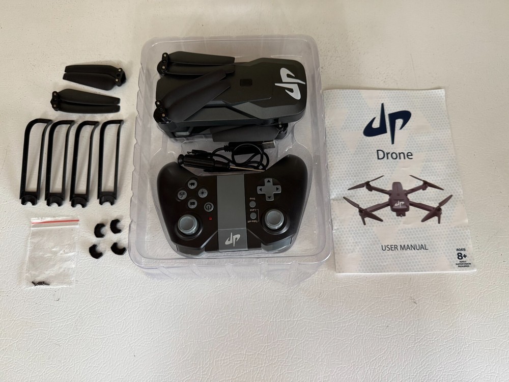 Dp Drone Black Folding Quadcopter With Accessories - No Box