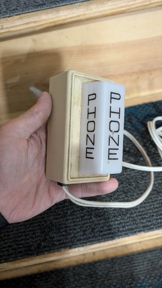 Vintage Wheelock Phone Strobe Light Wall Mount # PS-11A-1