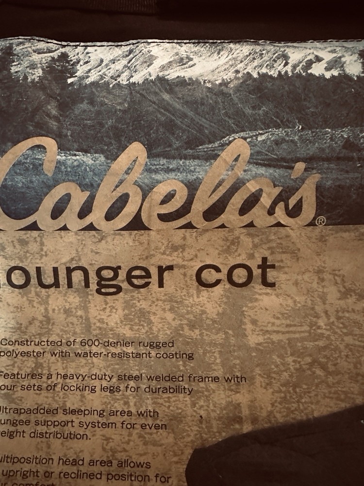 Cabelas Lounger Cot
