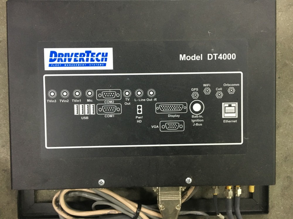 DriverTech bundle: DISP8S-04, DT4000, GPS antenna, & associated cables