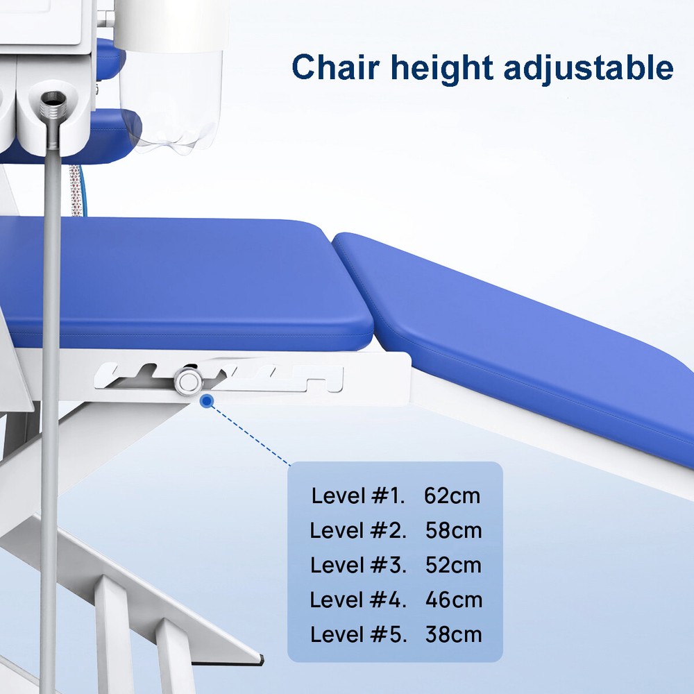 Dental Unit Chair Computer Controlled DC Motor / Mobile Folding Chair&LED Light