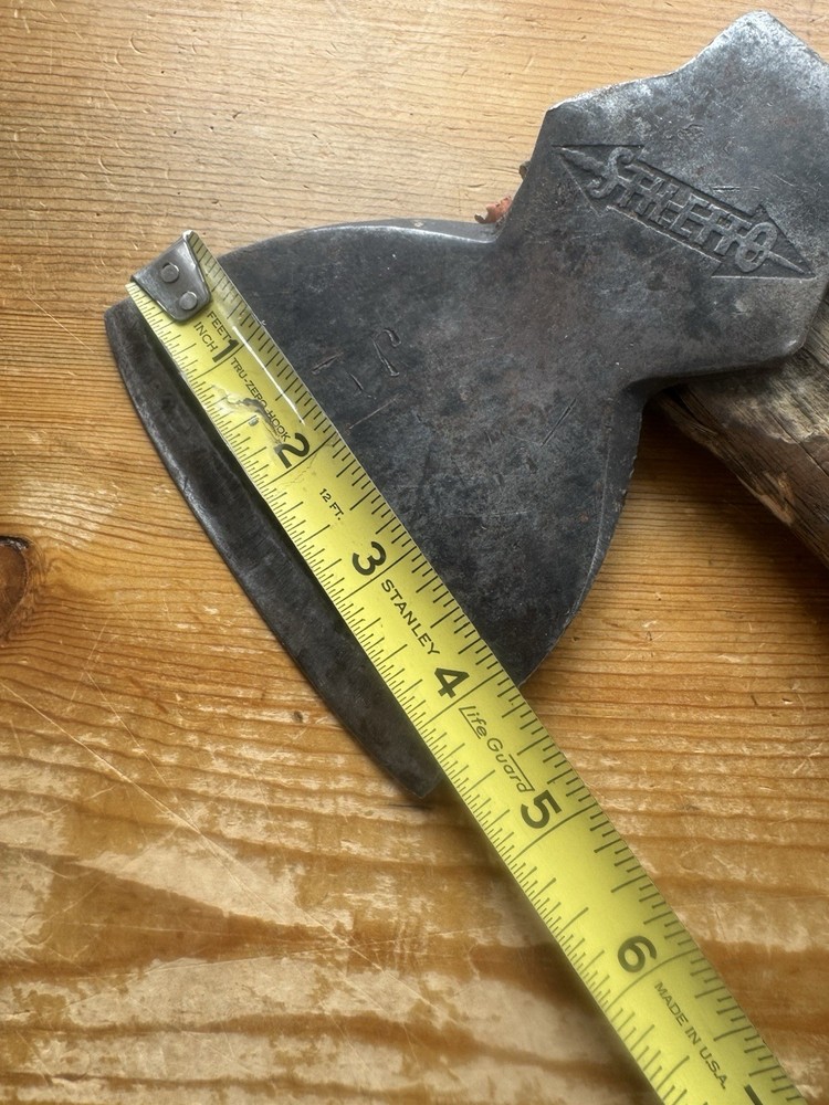 Embossed STILETTO Hatchet Vintage Hewing Axe