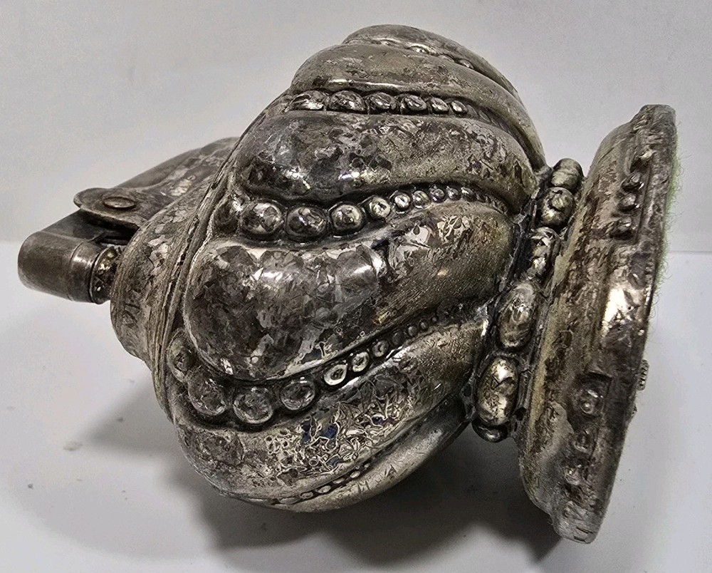 Vintage Ronson Crown Table Top Lighter Silver Plated MCM 19023