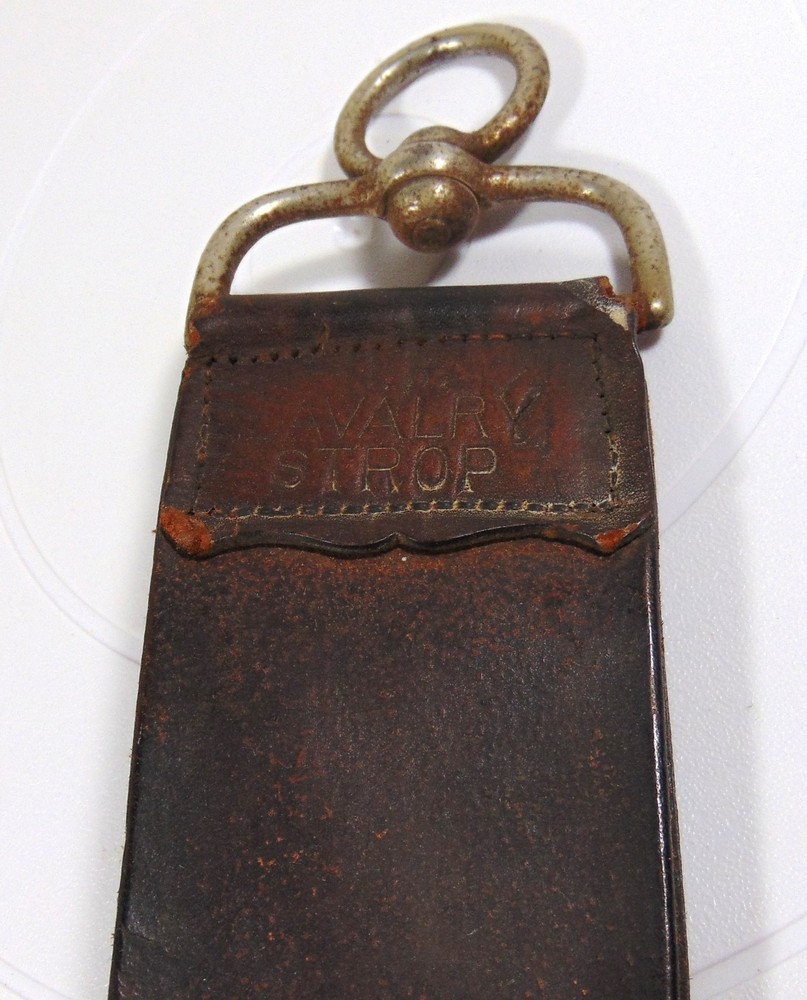 Vintage Leather Barbers Sharpening Strop 20" Barber Cavalry