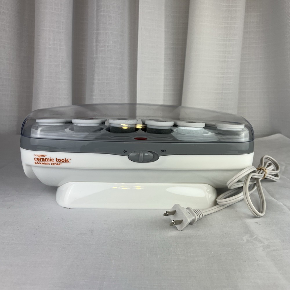 CONAIR PRO Ceramic Tools Porcelain Series Hairsetter 12 Rollers CPPCHV14