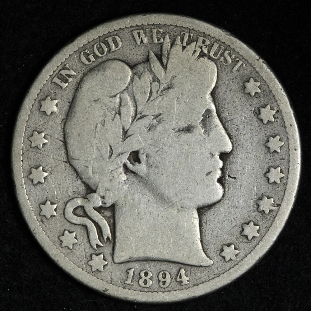 1894-S Barber Silver Half Dollar CHOICE FINE E267 IEL