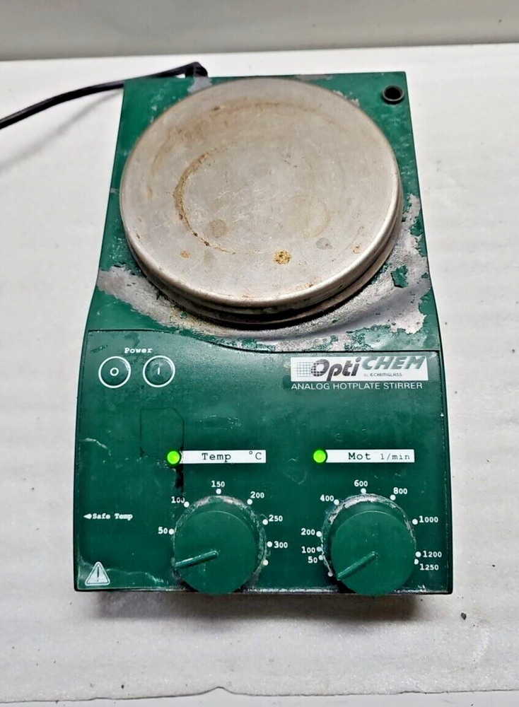 CHEMGLASS OptiCHEM Analog Hotplate Stirrer - TESTED | MST BASIC