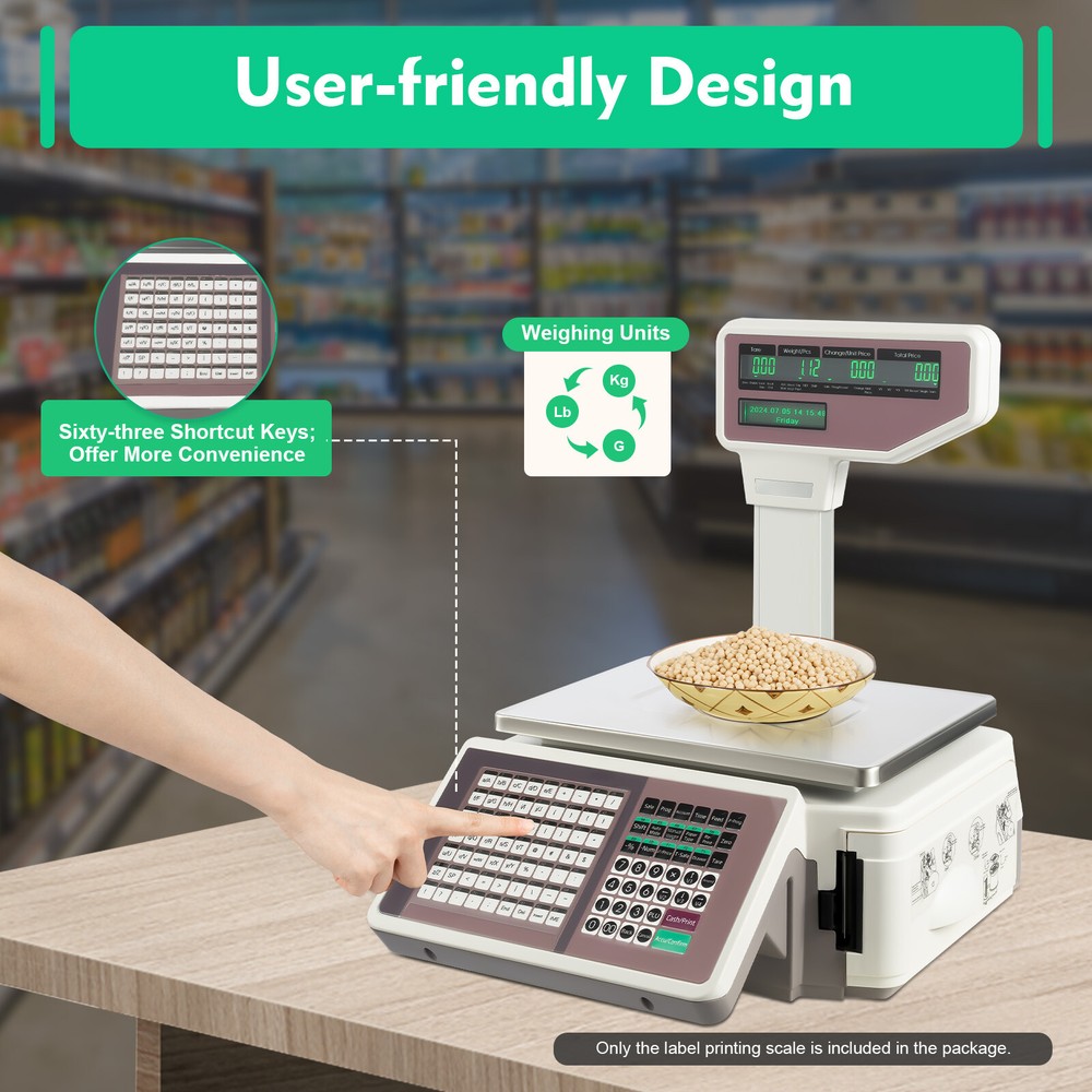 Electronic Weight Scale Digital Price Computing Thermal Label Printer BEST SELL