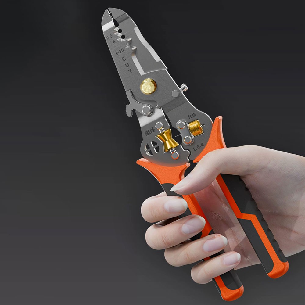 Ultimate 10in1 Wire Stripper: Precision Stainless Steel Multi-Tool for CuttingCW