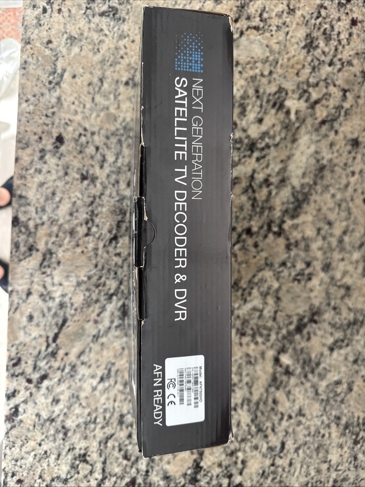 New/Unused Next Generation AFN DVR Satellite TV Decoder & DVR AFN7500HD. Boxed