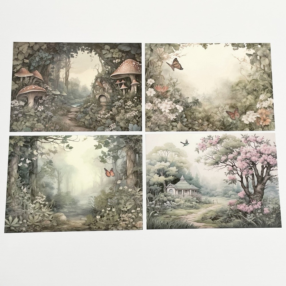 Fairytale Theme Craft Paper -Junk Journal -Scrapbook