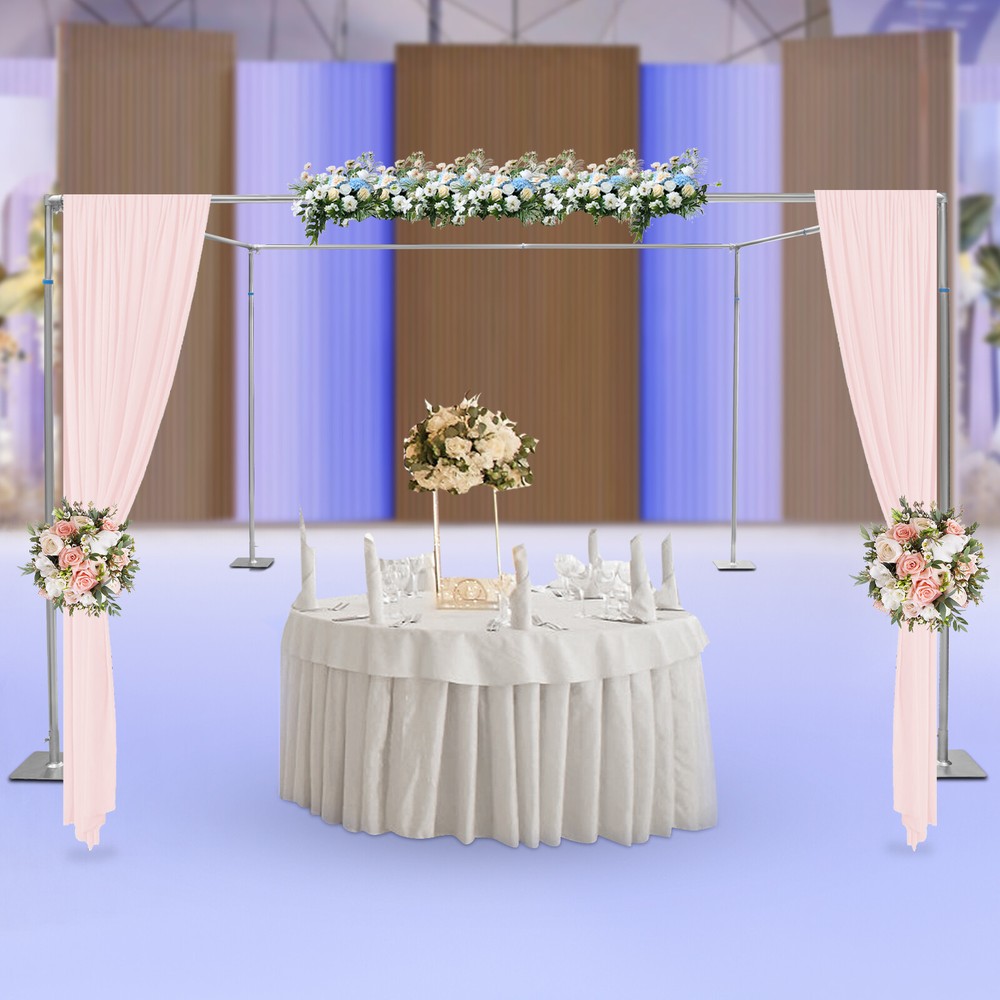Adjustable 4 Post Hardware Kit, Outdoor Wedding Party Stand, Backdrop Stand US
