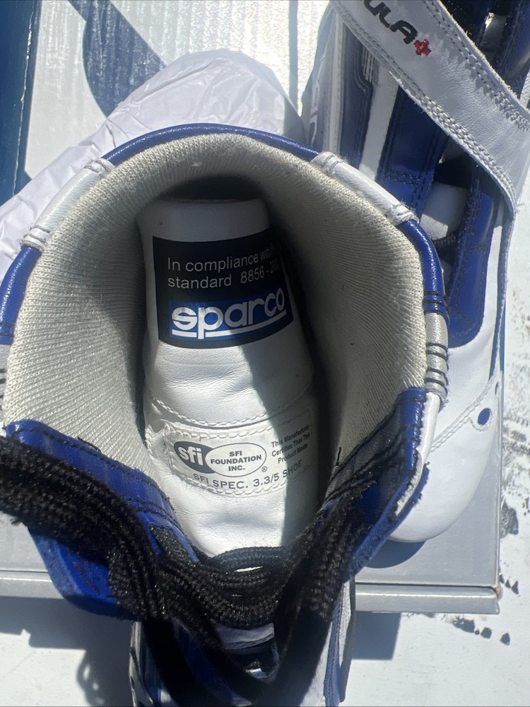 Sparco Formula+ SL8 boots Blue/White Size 40 NIB