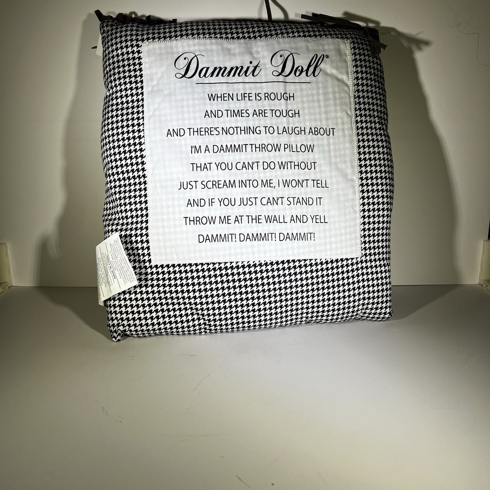 Dammit Doll Stress Relief Throw Pillow