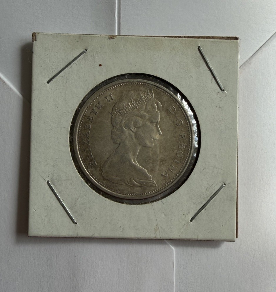 1966 - Canada - silver 50 cent coin - Canadian half dollar