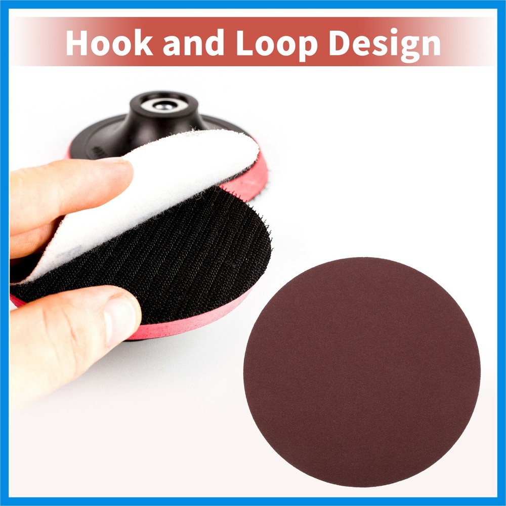 12" Sanding Discs Round Hook and Loop Sandpaper 60 Grits - 10 PCS