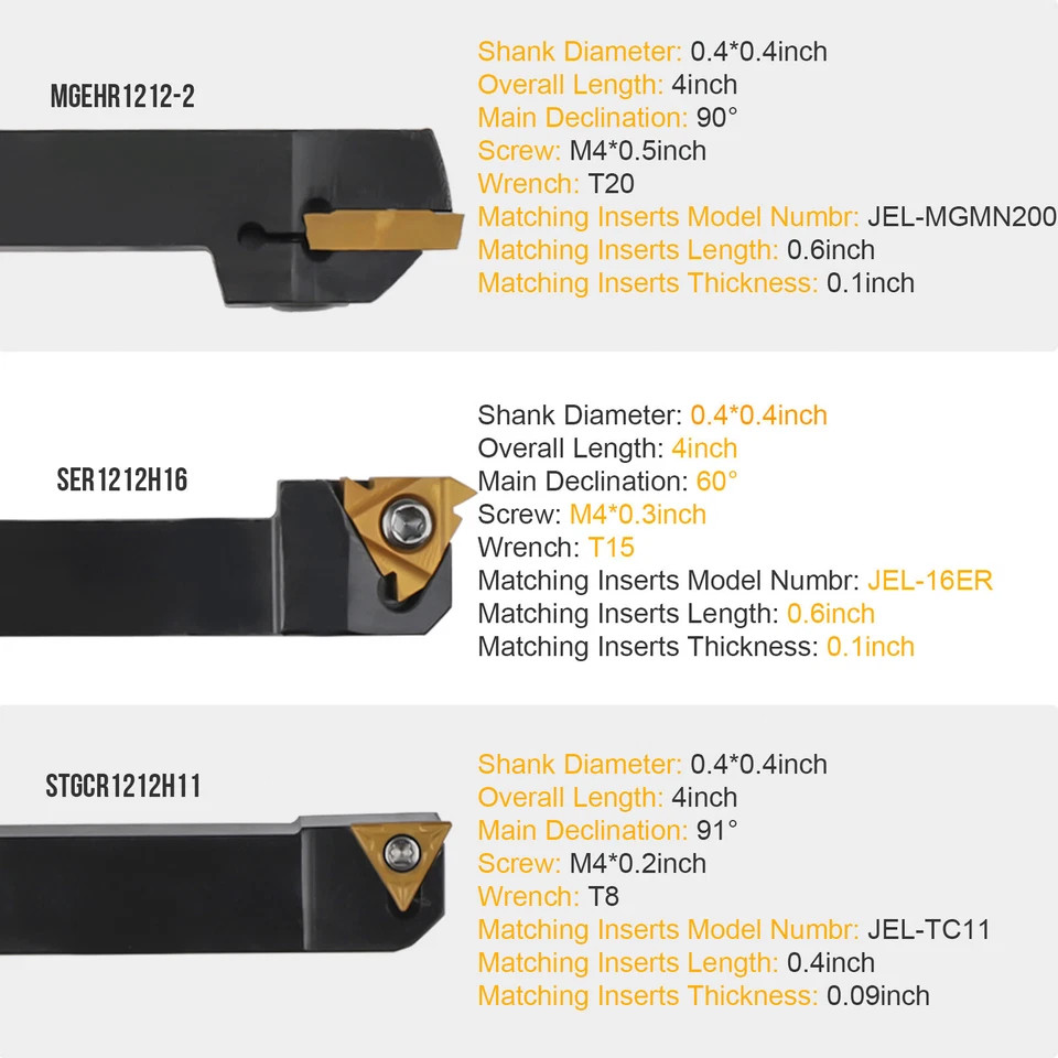 50PCS Lathe Carbide Inserts Tool FOR 12MM Set Turning Tooling