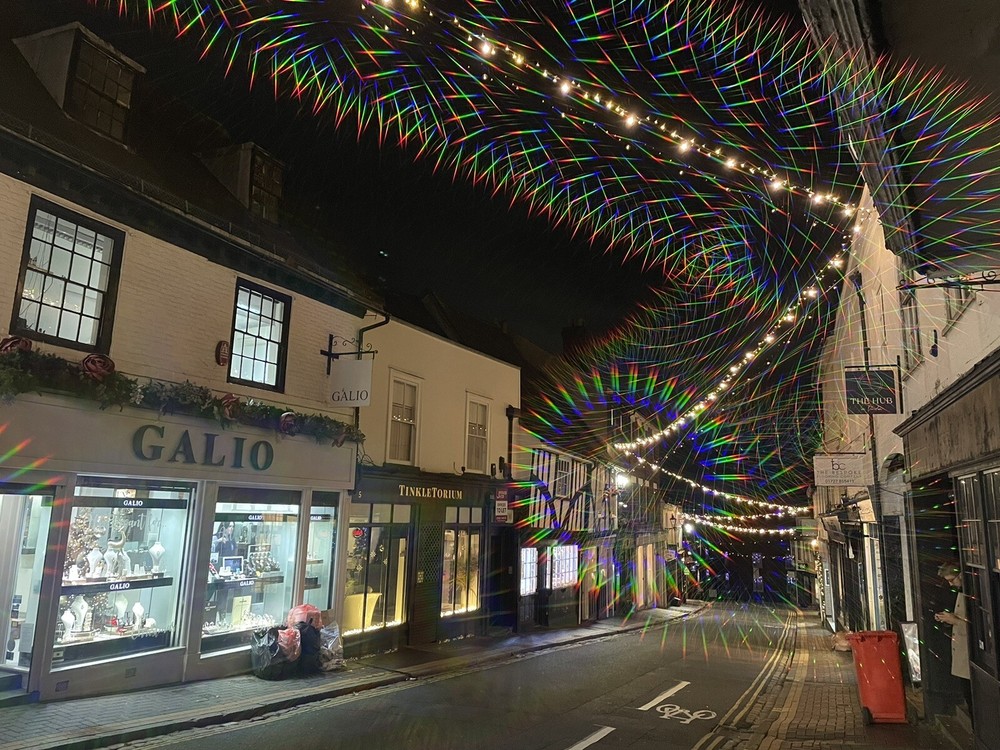 Diffraction D36 Filter For Use With Mobile Phones Rainbow 36 Point Filter