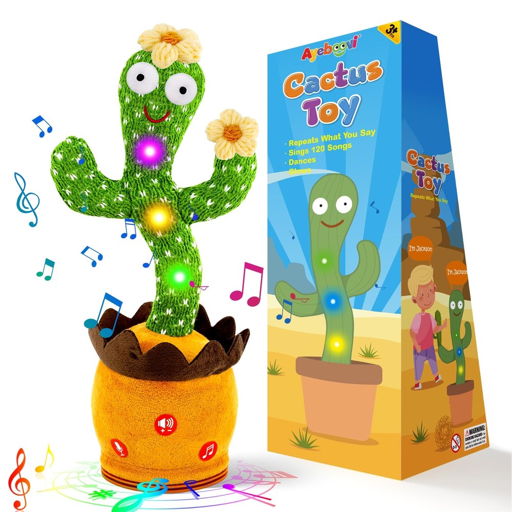 Dancing Talking Cactus Toy, Singing, Repeating Cactus, Funny Dancing Talking ...