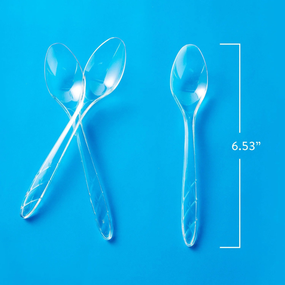 Member's Mark Clear Plastic Spoons, Heavyweight 300 ct