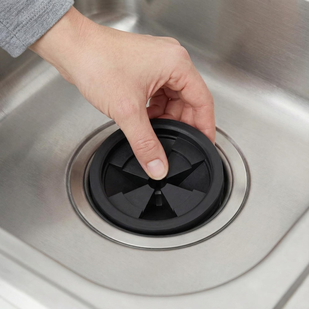 Garbage Disposal Splash Guards 3 3/8" Sink Baffle QCB-AM Replacement Black