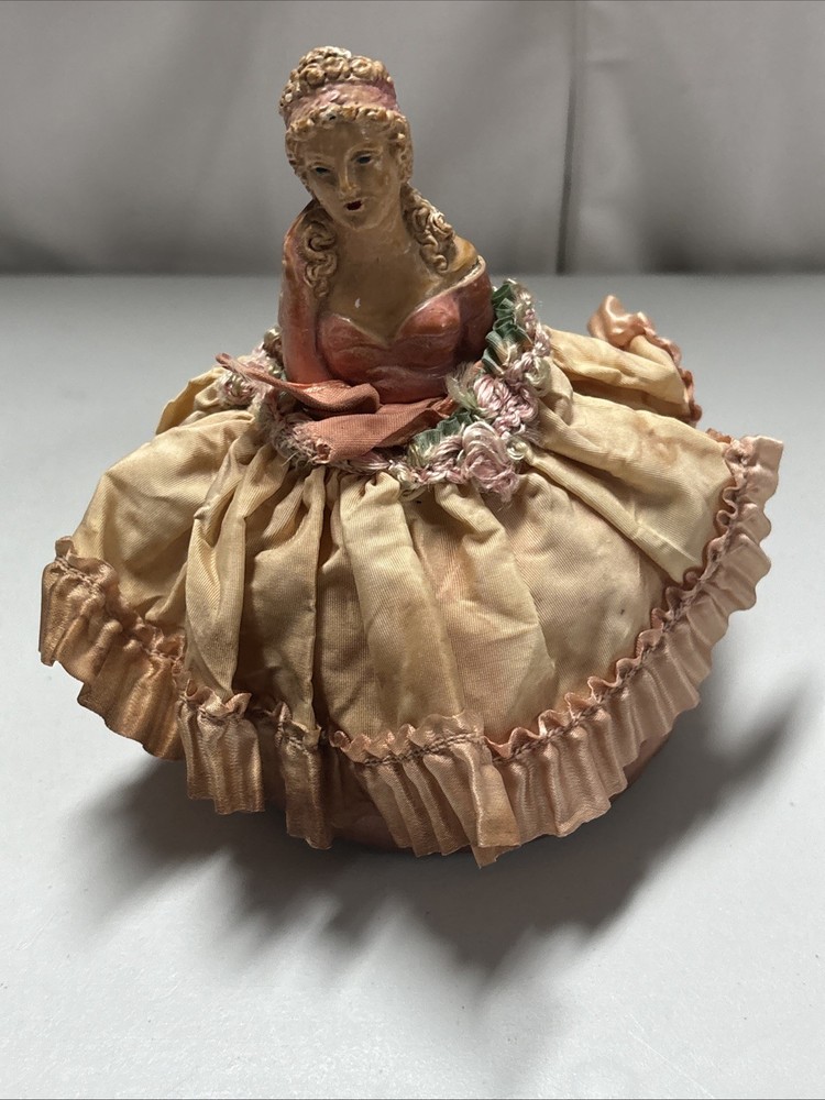 vintage half doll pin cushion