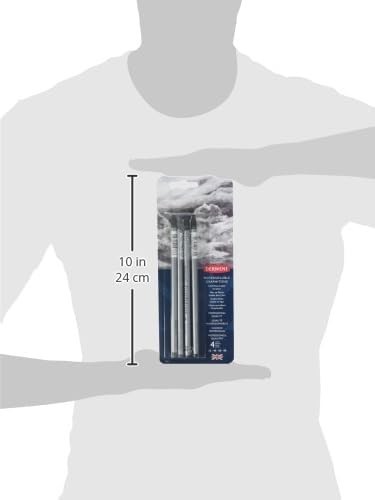 NEW Derwent Water Soluble Graphitone Graphite Pencil Assorted Pack 4
