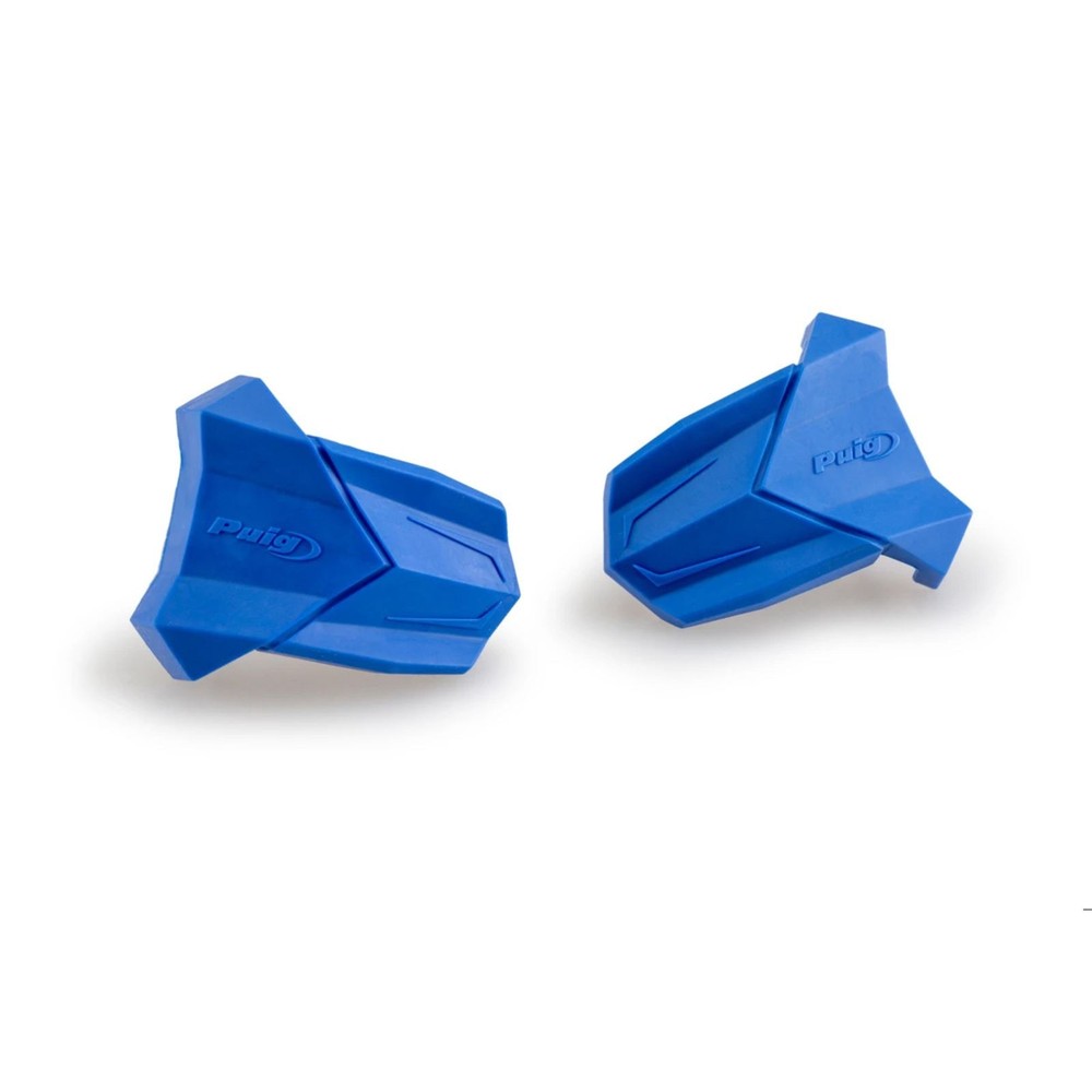 Puig RUBBER END REPLACEMENT FRAME SLIDER R19 PAIR BLUE 3148A