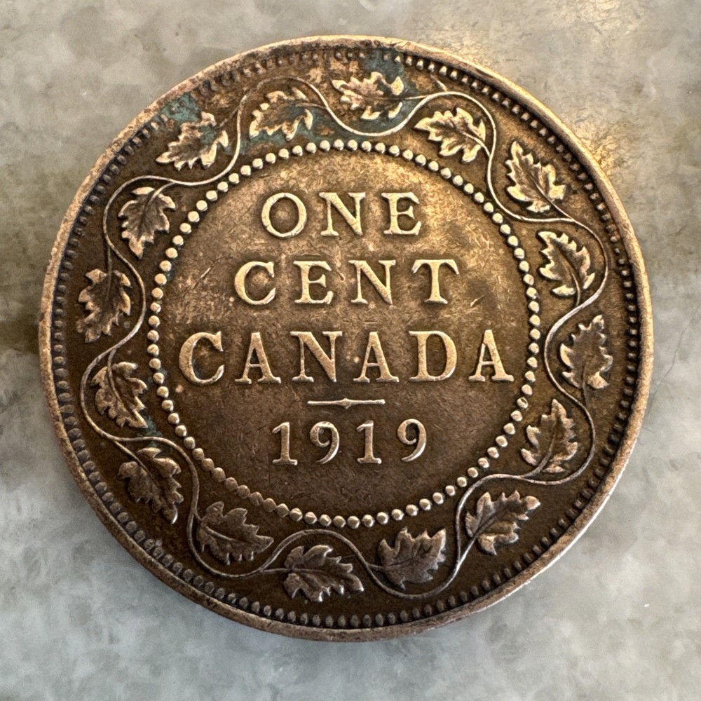 1919 Canada One Cent Coin