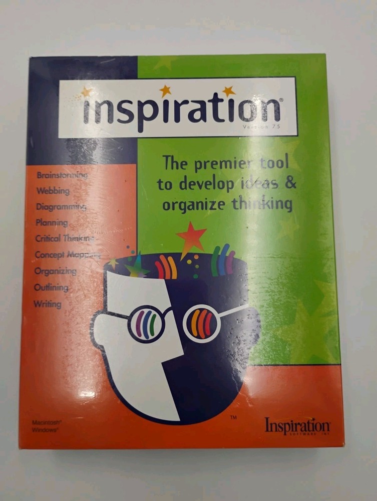 Inspiration Premier Tool To Develop Ideas Software Version 7.5 Windows/Mac New!