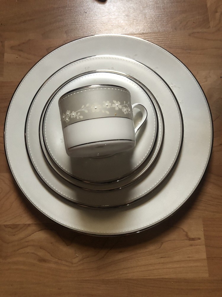 LENOX  BELLINA PLATINUM- ONE- FIVE PC PLACE SETTING (s)