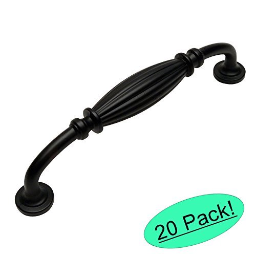 *20 Pack* Cosmas Cabinet Hardware Flat / Matte Black Pulls - #7120FB