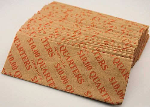 Quarter Flat coin Wrappers, 40 pack