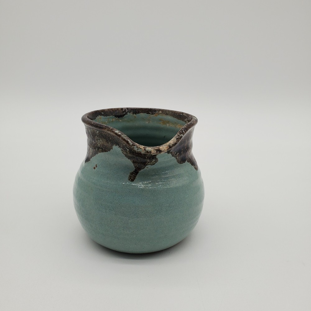 Signed Pinecroft Handmade Small Pottery Pitcher