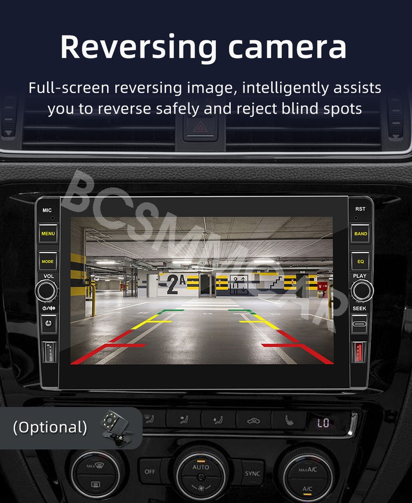 2Din Android Car Stereo Radio Bluetooth GPS Navigation for Carplay Android Auto