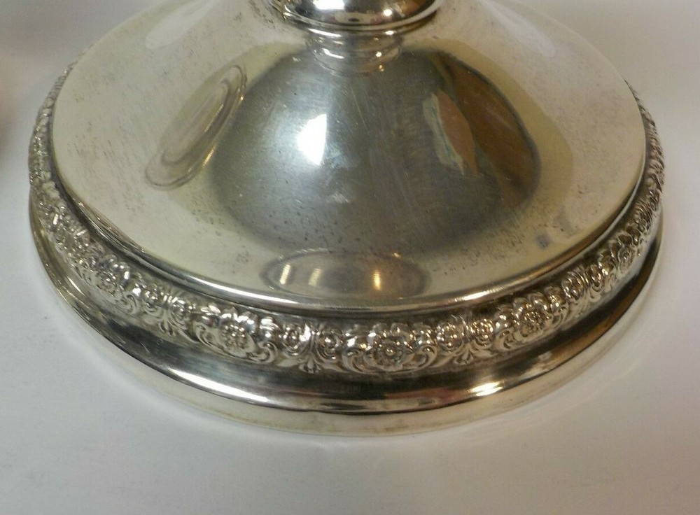 Pair International PRELUDE Sterling Silver 3.25" Candlesticks
